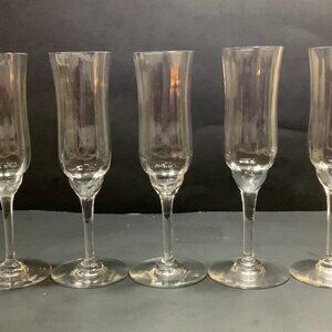 BACCARAT CAPRI Set Of 5 Champagne Flutes Excellent Condition Retails For $100 EA